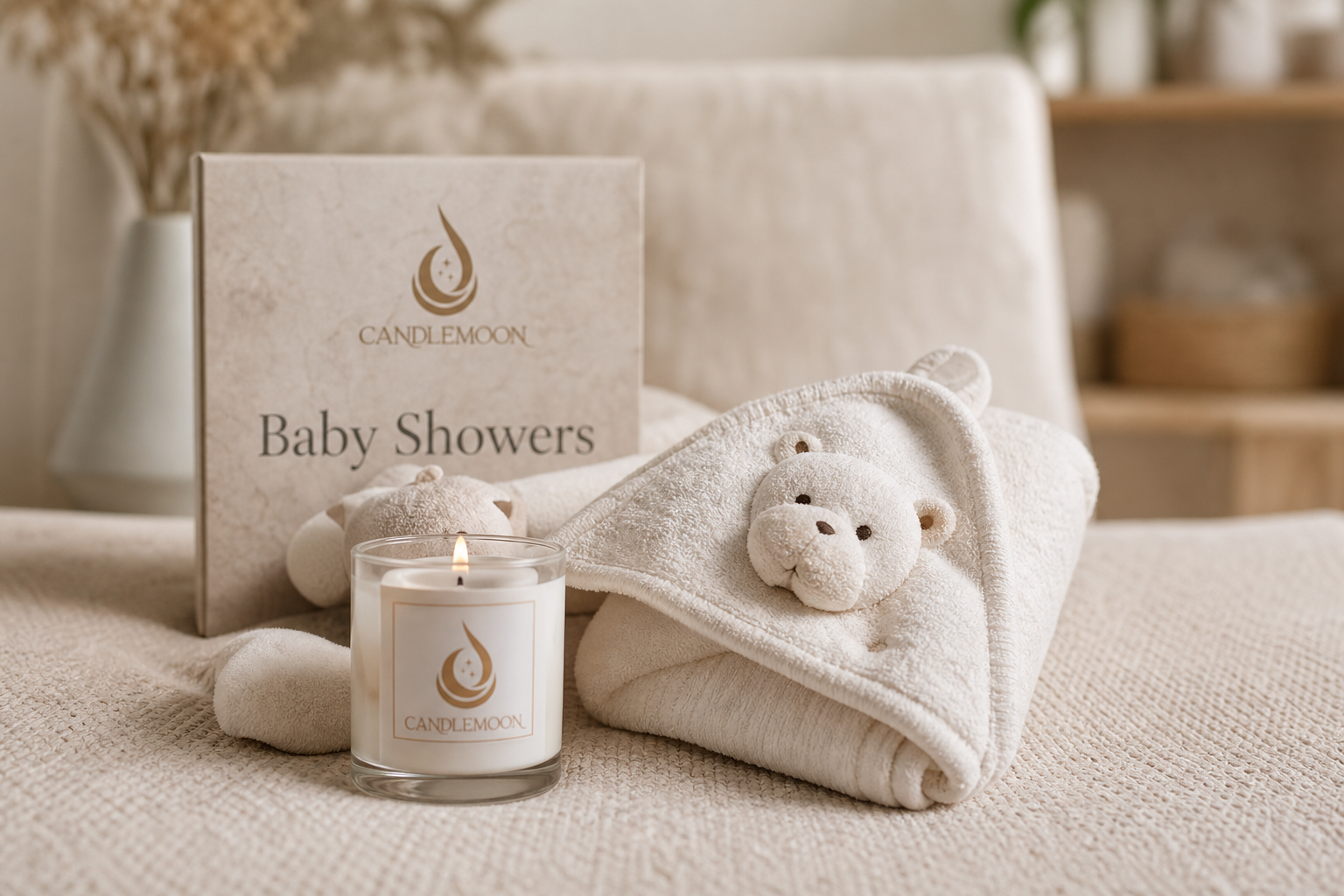 Candlemoon baby shower candle gift